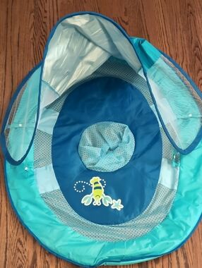 Blue & Teal Baby Float with Sun Shade